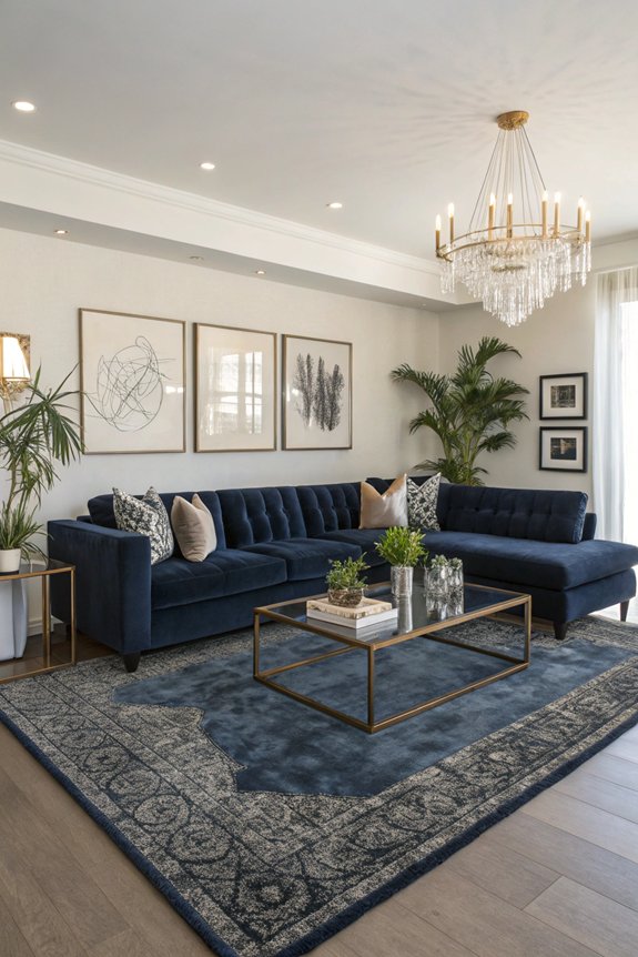 transform spaces with rugs