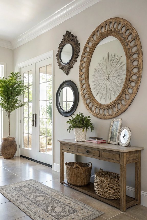 transformative entryway mirror design