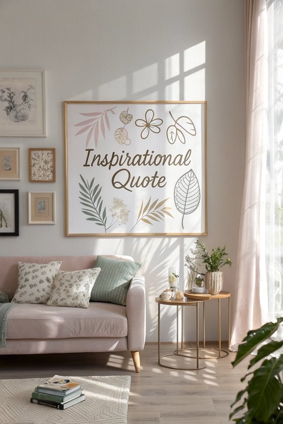 typography art quotes display
