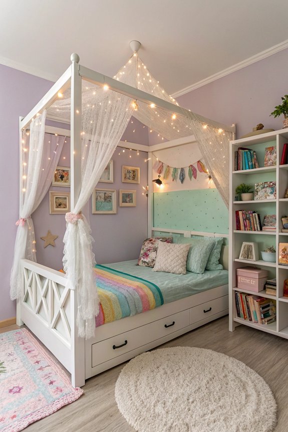 unique bed frame centerpiece