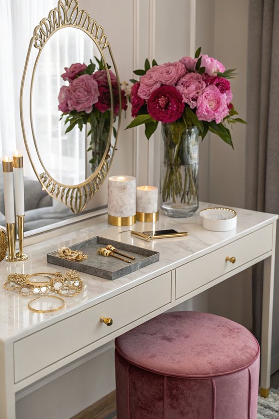 unique decorative dressing table accessories