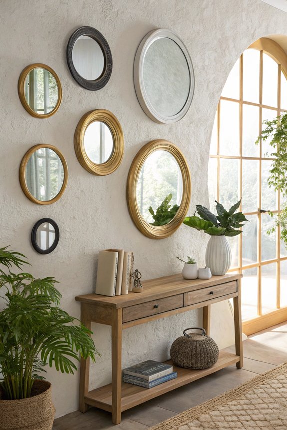 unique diy round mirrors