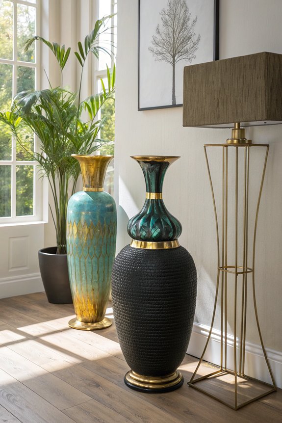 unique floor vase materials