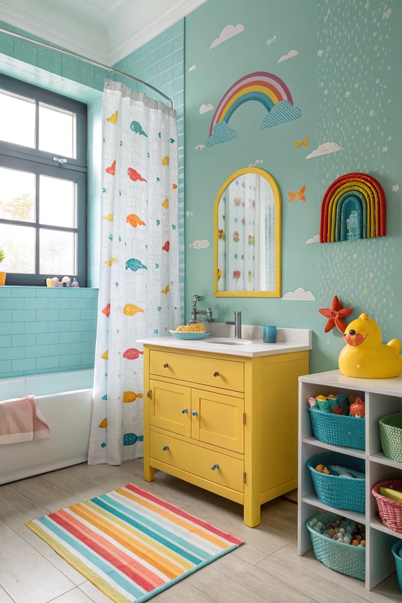 vibrant kids bathroom designs