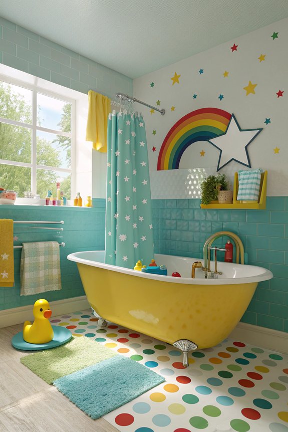 vibrant playful bath experience