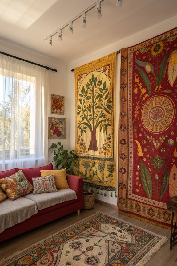 vibrant wall hangings elevate spaces