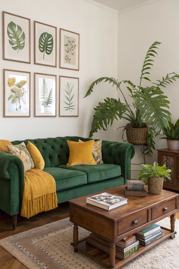 vintage decor adds warmth