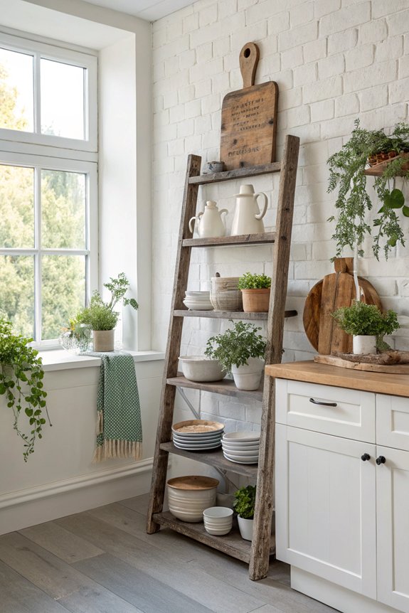 vintage ladder shelf charm
