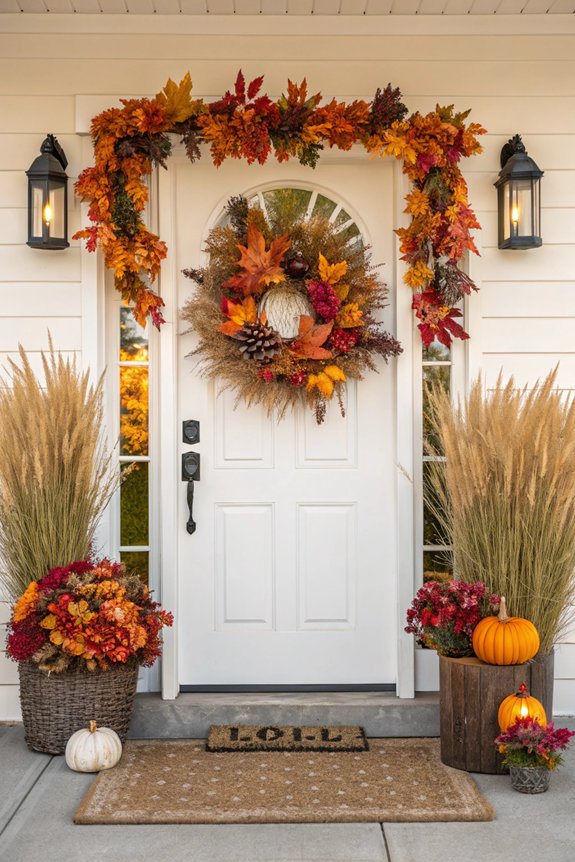 warm inviting fall wreaths