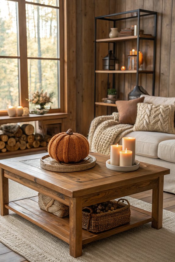 warm wood decor accents