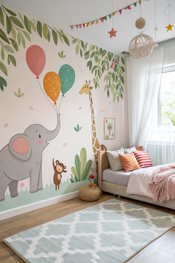 whimsical animal wall art