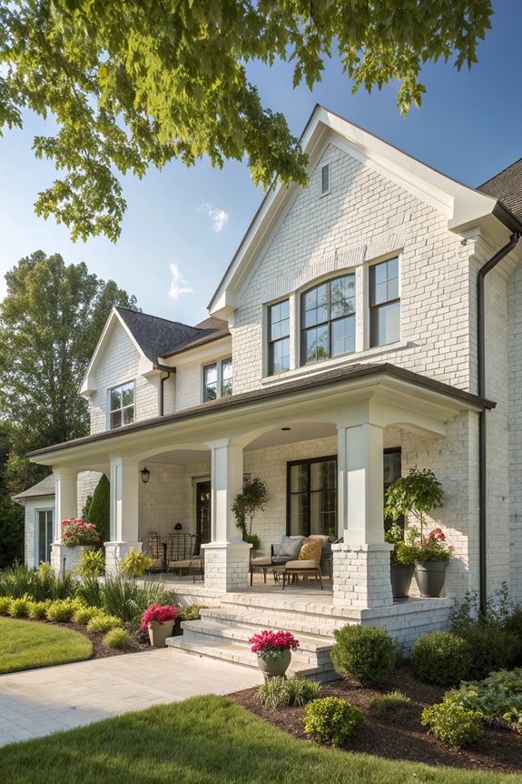 white brick exterior maintenance