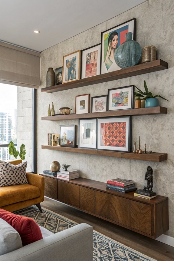 artistic decorative shelving solutions