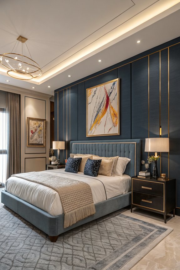 bold artwork creates focal point