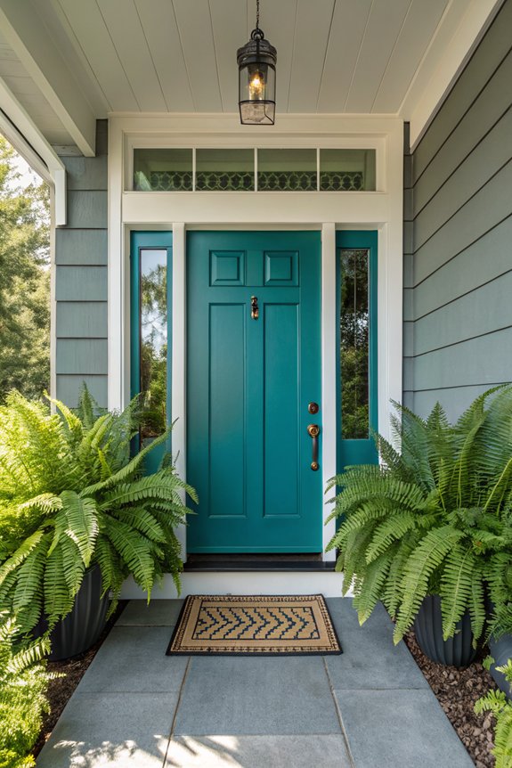bold color enhances curb appeal