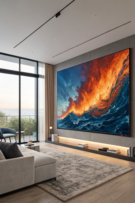 bold oversized artwork statement