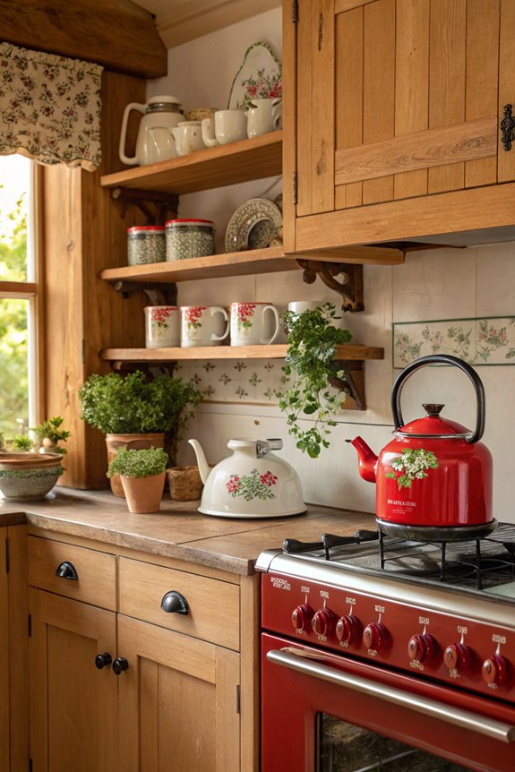 charming vintage kitchenware accents