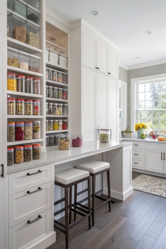 clear containers for organization
