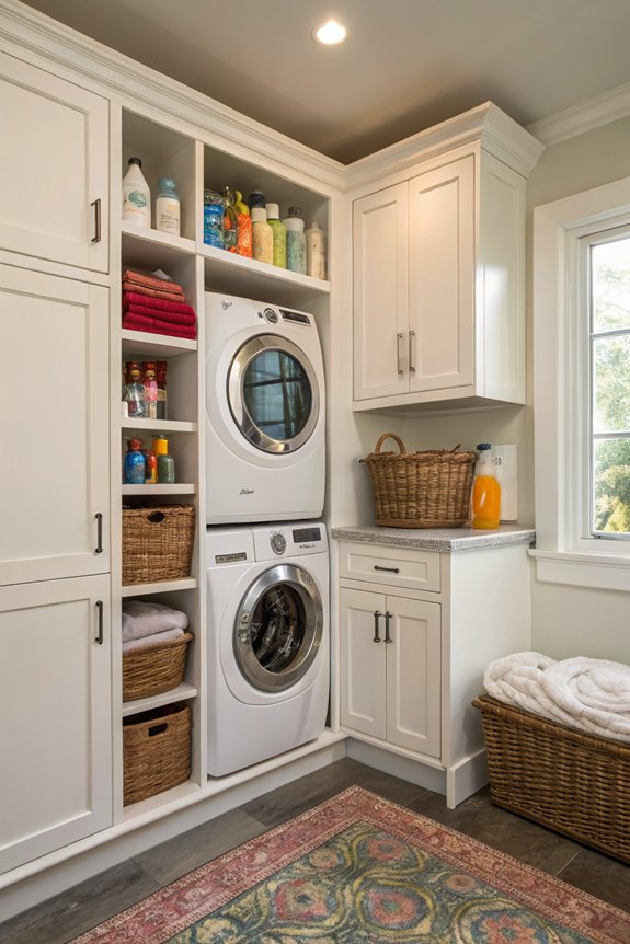 closet laundry organization solution