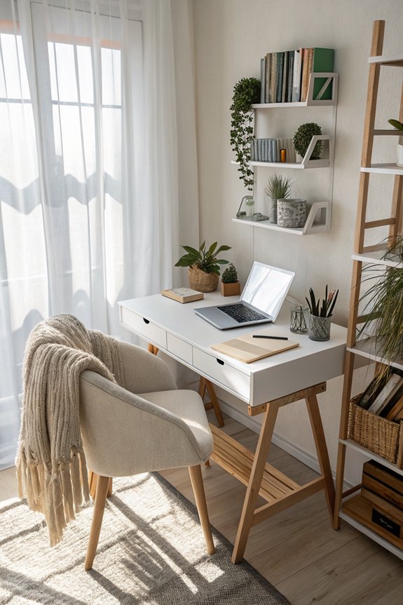 clutter free desk enhances focus
