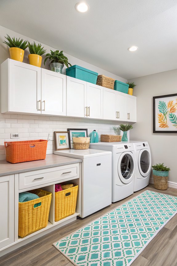 colorful accessories transform laundry