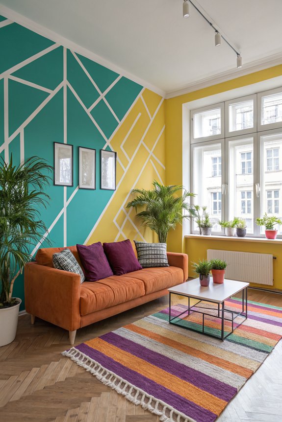 colorful geometric pattern ideas