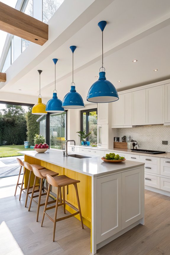 colorful kitchen lighting fixtures