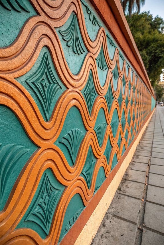 colorful plaster art techniques