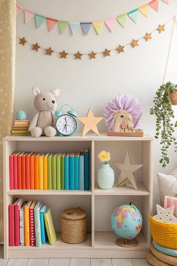 colorful playful storage design