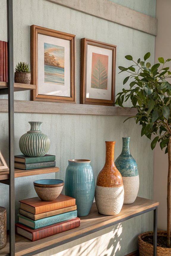 colorful shelf coordination tips