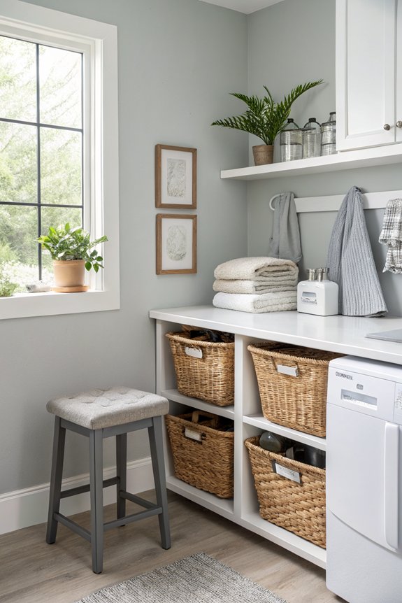 comfortable stool for laundry