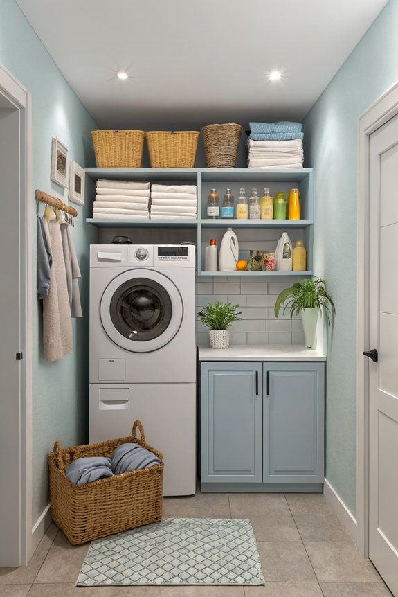 convenient laundry room refreshments