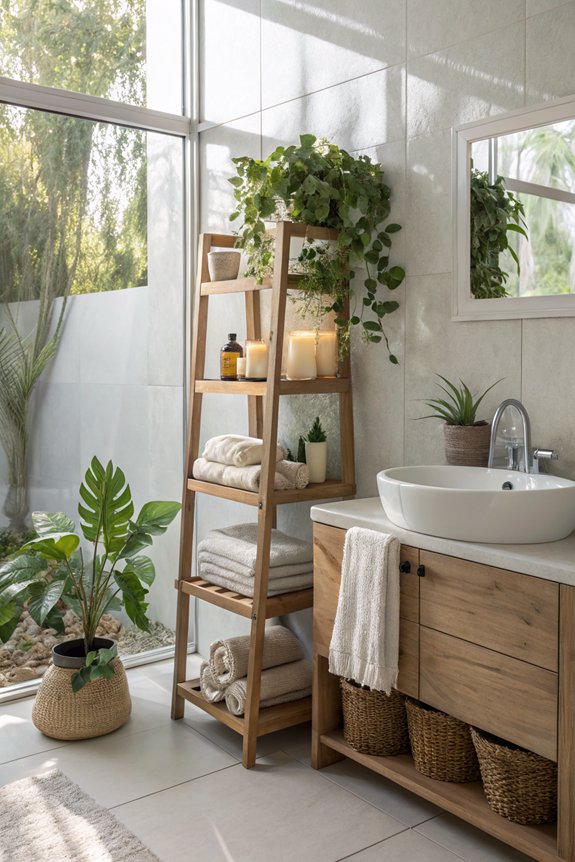 corner storage maximizes space
