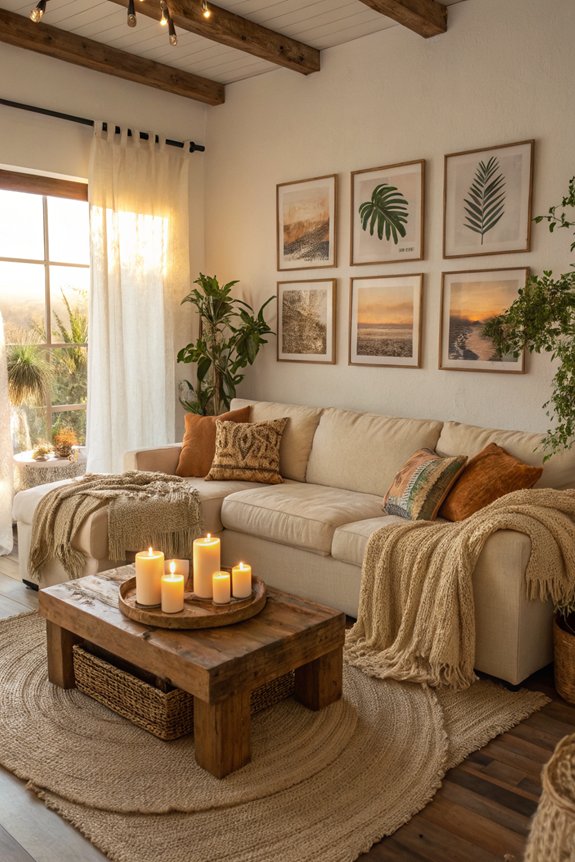cozy artwork enhances atmosphere