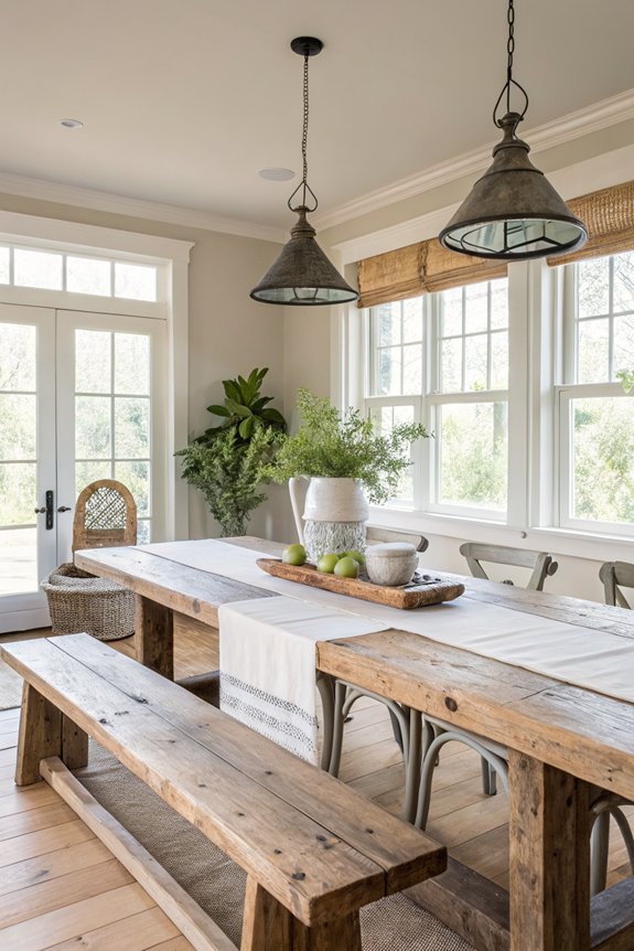 cozy farmhouse style seating solution