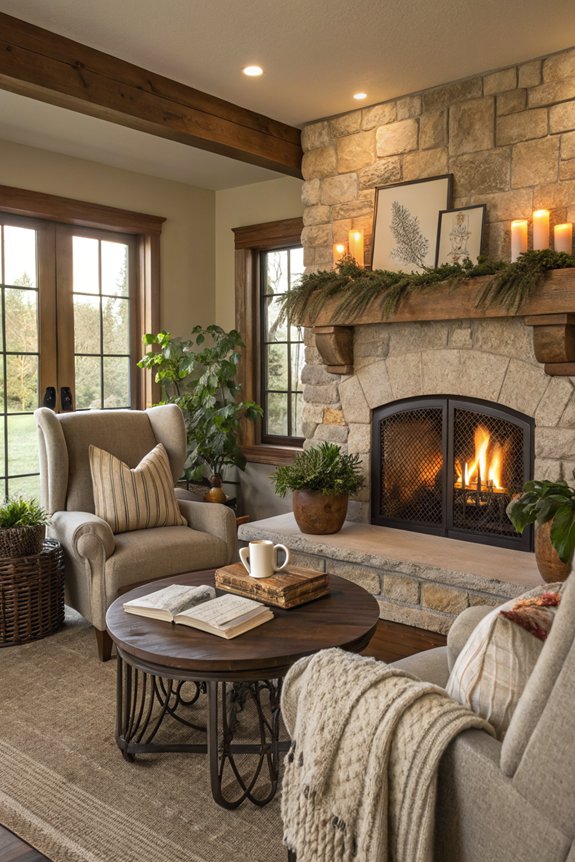 cozy fireplace retreat essentials