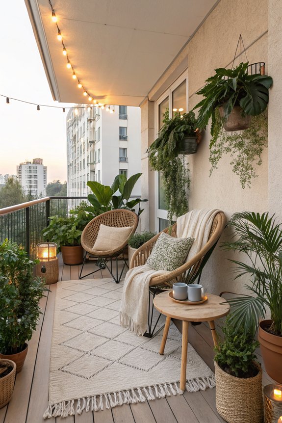 cozy outdoor seating area