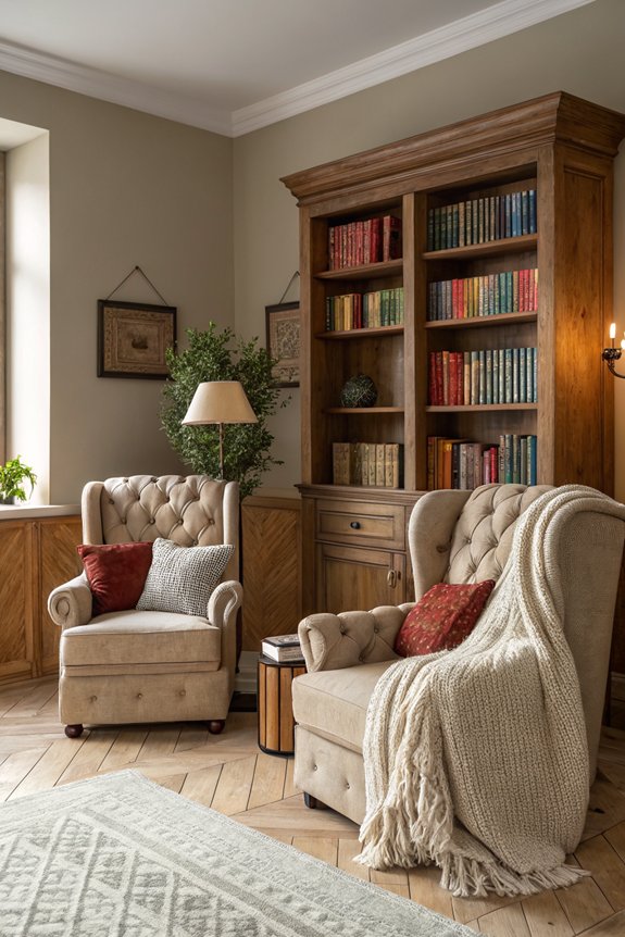 cozy personalized bookshelf design