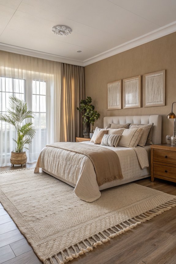 cozy retreat with area rugs