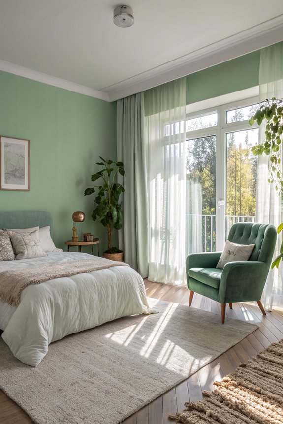 cozy sage green retreat