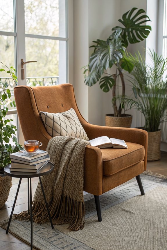 cozy seating for reading