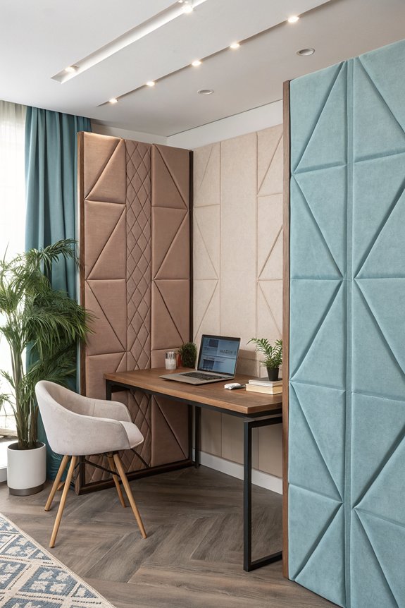 cozy stylish fabric panels