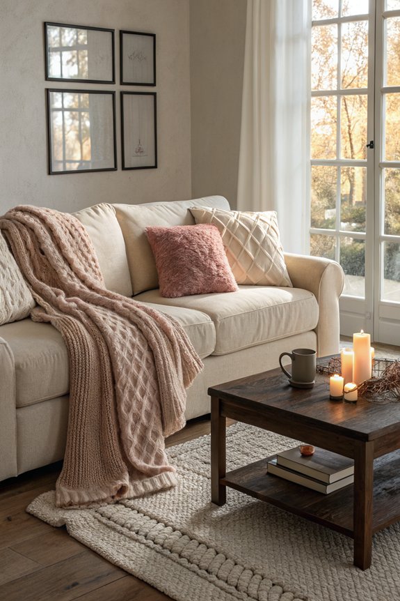 cozy throw blankets enhance decor