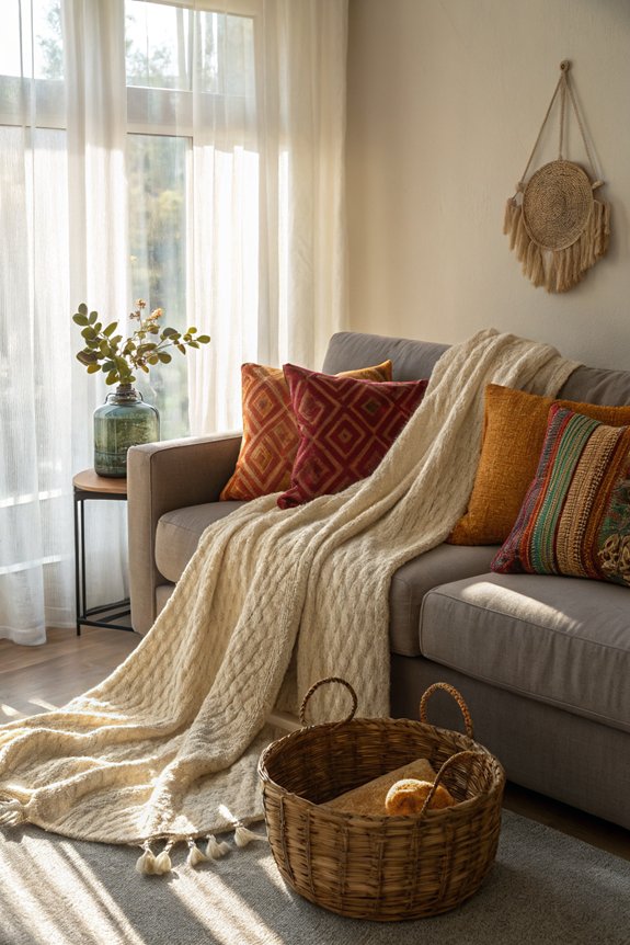 cozy up with blankets