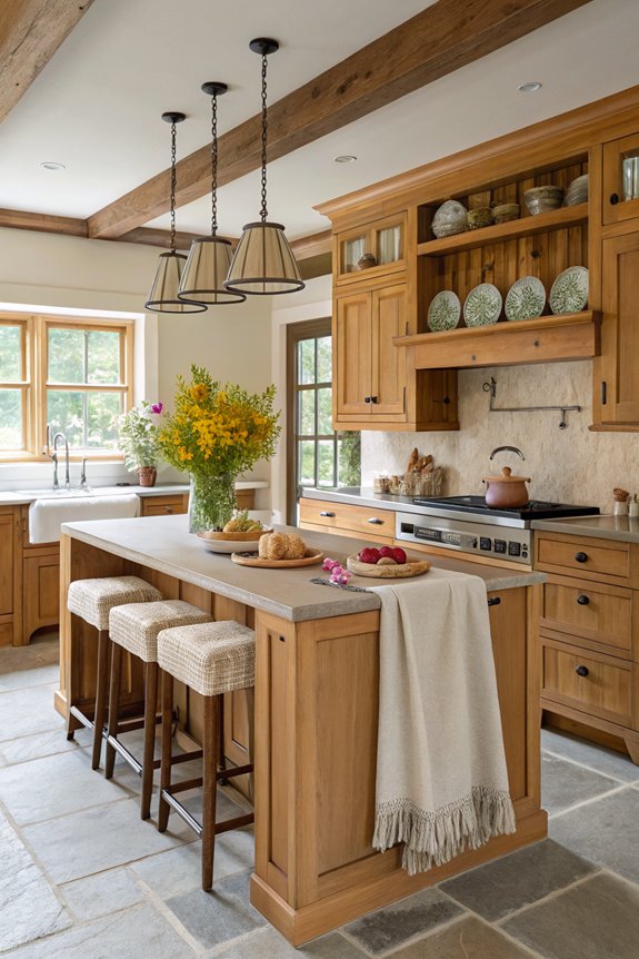 cozy warm wood accents