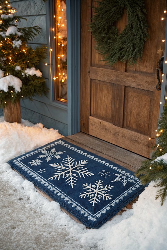 cozy winter door mats