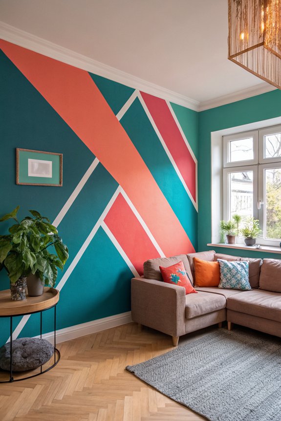 crisp lines with painter s tape