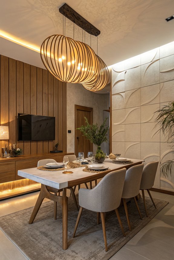 customizable dining light ambiance