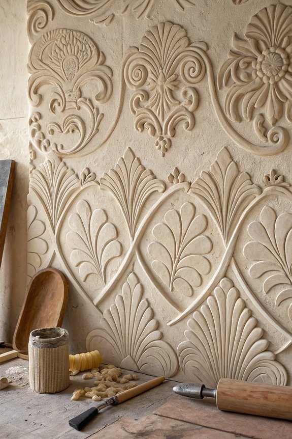 diy plaster wall art