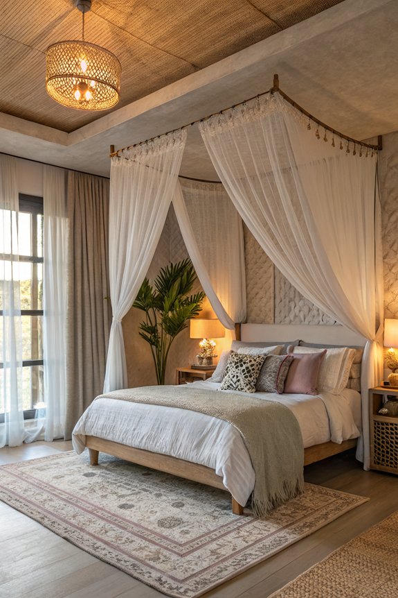 dreamy canopy bed curtains